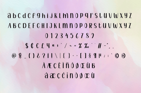 Seamless Memory Font PNG with transparent background - Preview 6