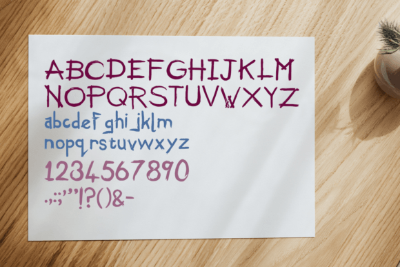 Smear Font PNG with transparent background - Preview 1