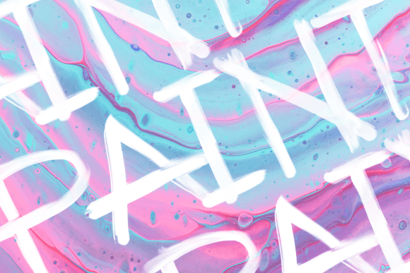 Smear Font PNG with transparent background - Preview 2