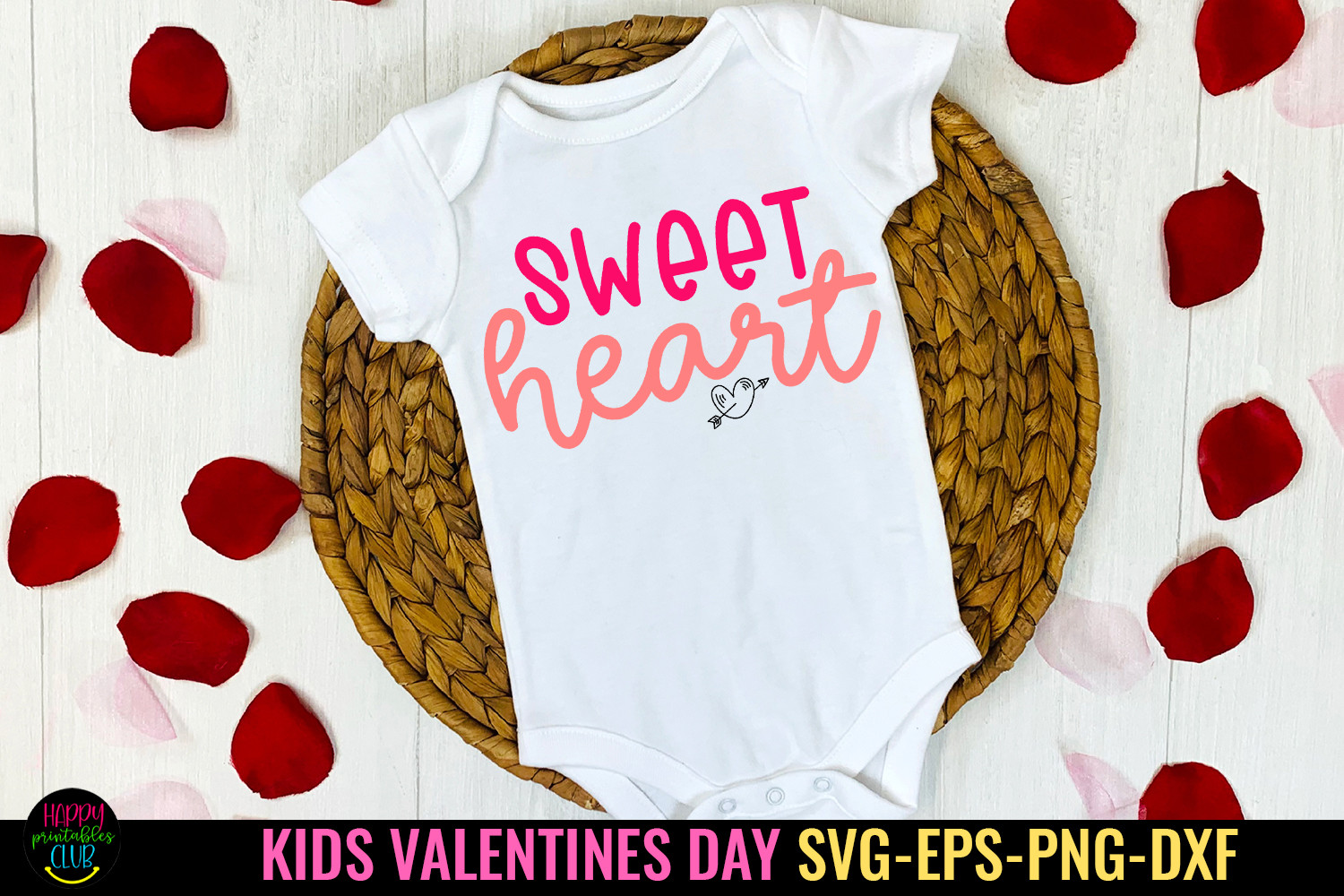Sweet Heart I Kids Valentines SVG
