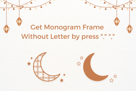 Alqamar Ramadan Monogram Font - Preview 3