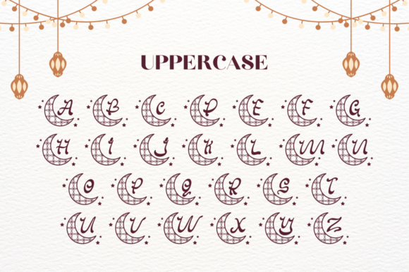 Alqamar Ramadan Monogram Font - Preview 4