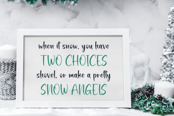 Baby Snowman Font - Preview 5