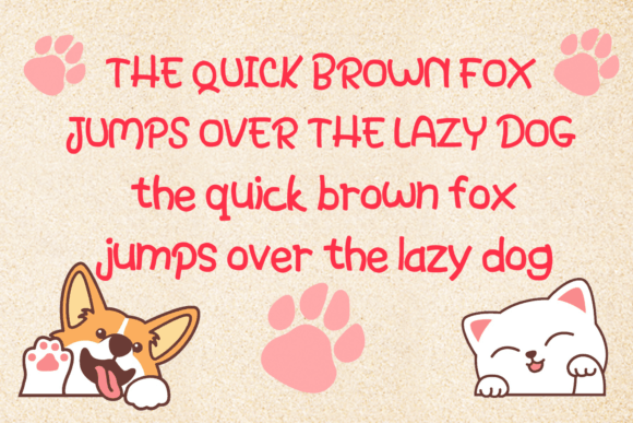 Dogs and Cats Font - Preview 3