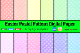 Easter Pastel Pattern Digital Paper Ol Graphic by RIBA Red · Creative ...