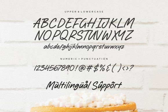 Harvest Cake Font PNG with transparent background - Preview 4