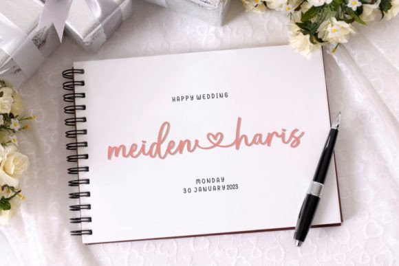 Hello Hearly Font PNG with transparent background - Preview 2
