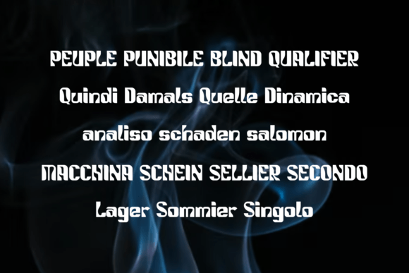 Keranos Font PNG with transparent background - Preview 2