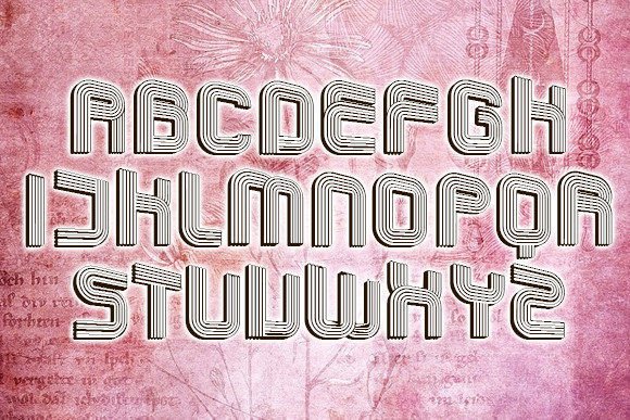 Linesa Font PNG with transparent background - Preview 1