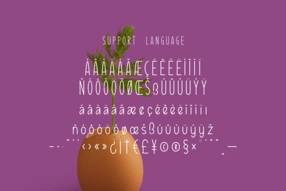 Pooney Font PNG with transparent background - Preview 2
