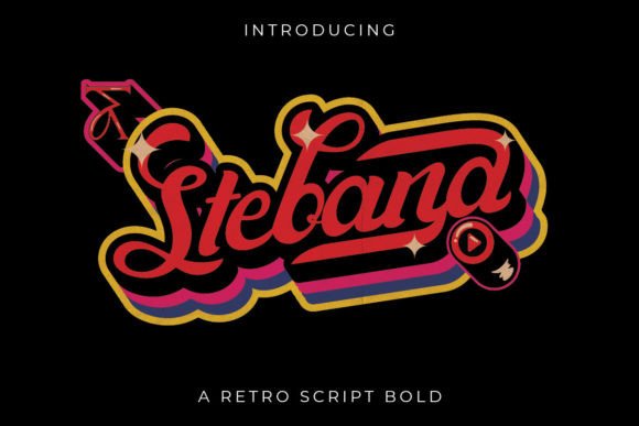 Stebana Script & Handwritten Font By Trotoart Design