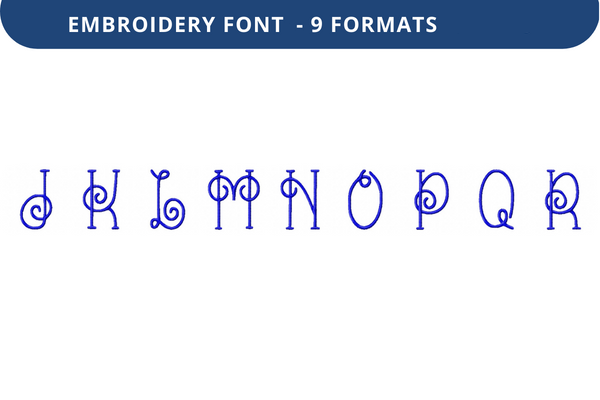 J R Linked Font Vine Nouveau Font J to R · Creative Fabrica