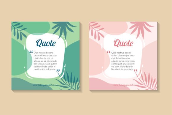 Quote Green Pink Background Gráfico Fondos Por noory.shopper