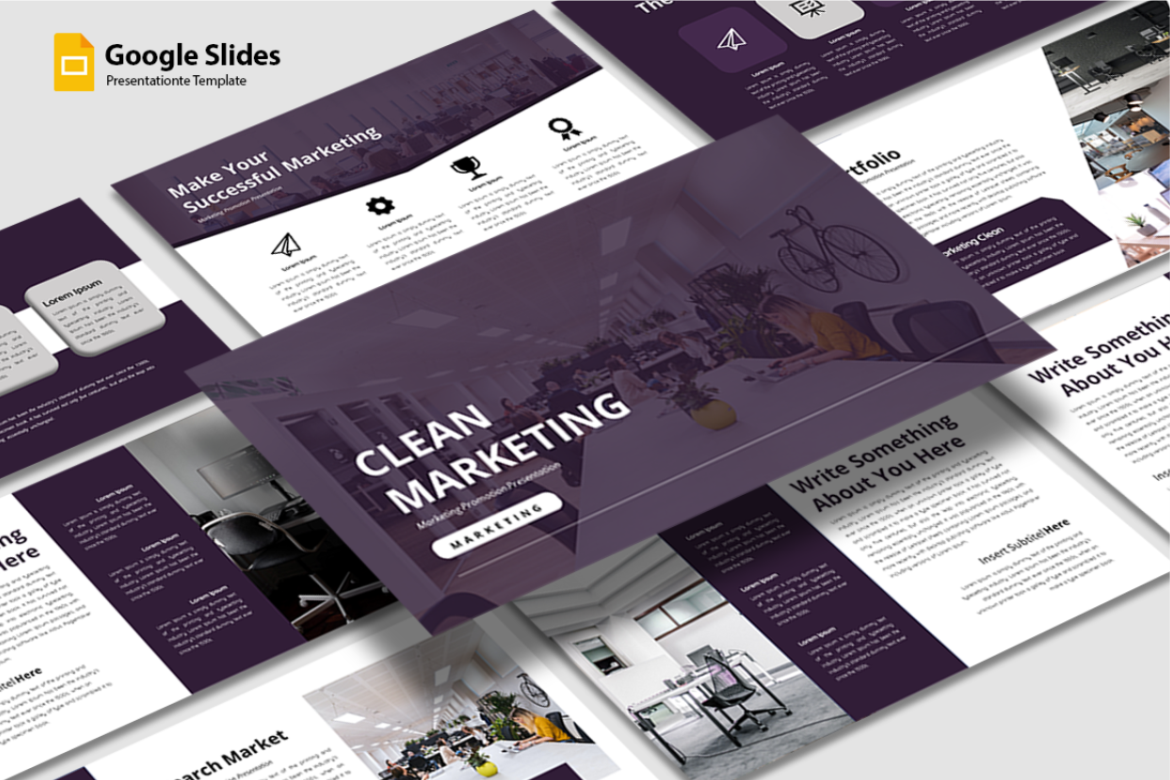 Clean Marketing - Google Slides Template Graphic by qrdesignstd ...