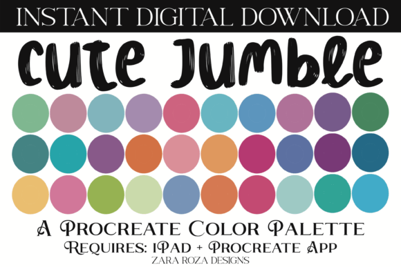 Cute Jumble Procreate Color Palette