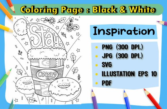 Drawholic Coloring Pages Hand Drawn Coloring Pages Bundle Bundle · Creative Fabrica