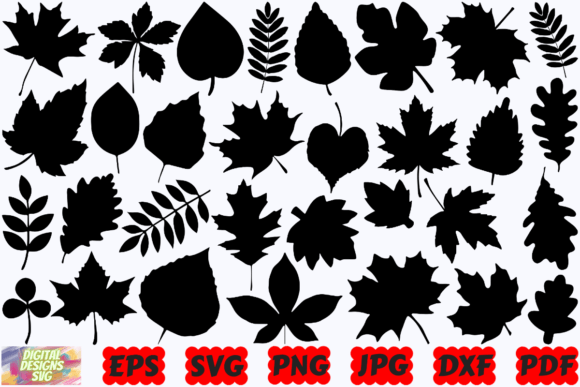 Leaves Silhouette | Leaves SVG |Leaf SVG