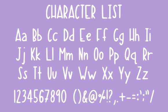 Lemon Lavender Font PNG with transparent background - Preview 1