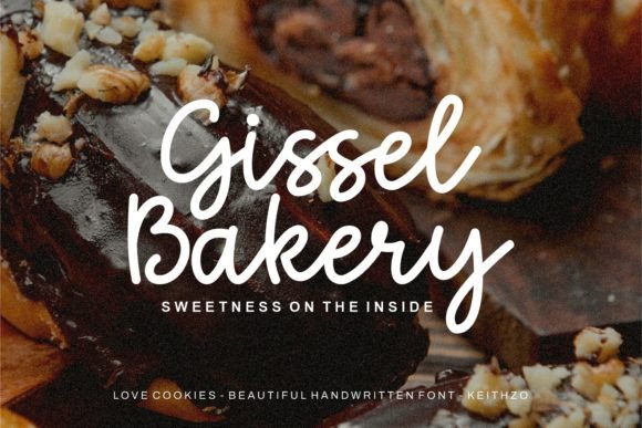 Love Cookies Font PNG with transparent background - Preview 1