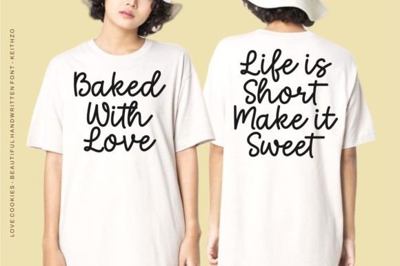 Love Cookies Font PNG with transparent background - Preview 6