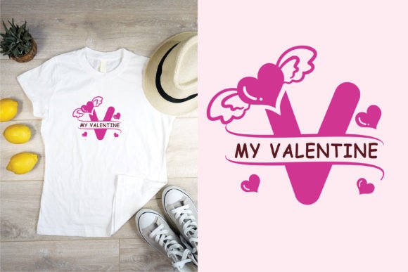 Love Wing Valentine Font PNG with transparent background - Preview 1