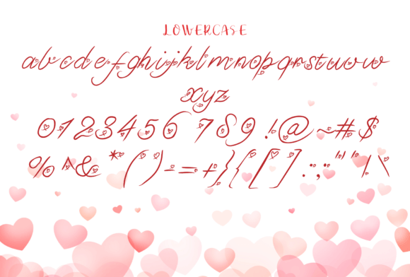 Love You so Much Font PNG with transparent background - Preview 2