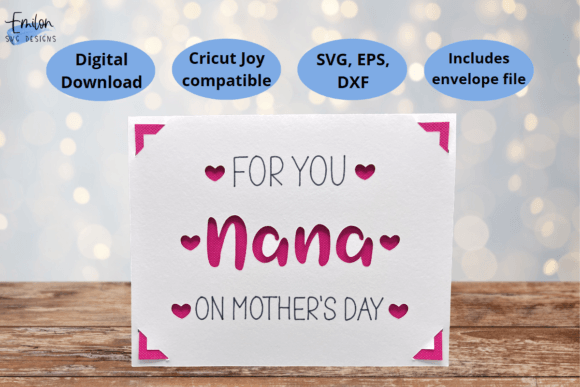Nana Mothers Day Insert Card Svg Graphics