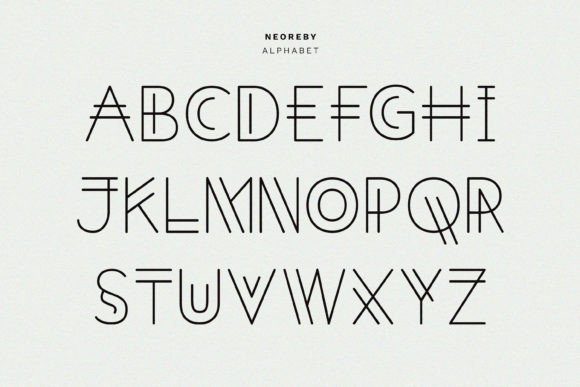 Neoreby Font PNG with transparent background - Preview 3