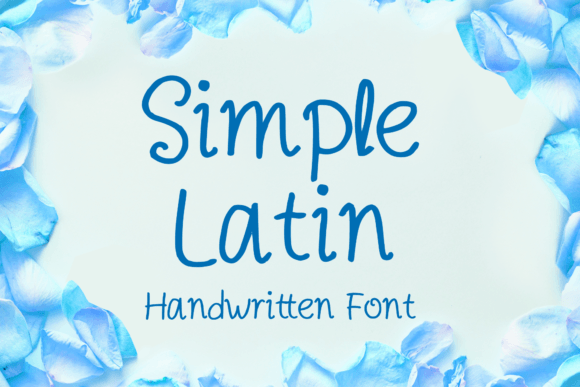 Simple Latin Fuentes Caligráficas Fuente Por MVMET