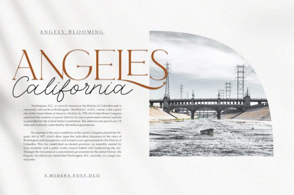 Angely Blooming Font - Preview 1