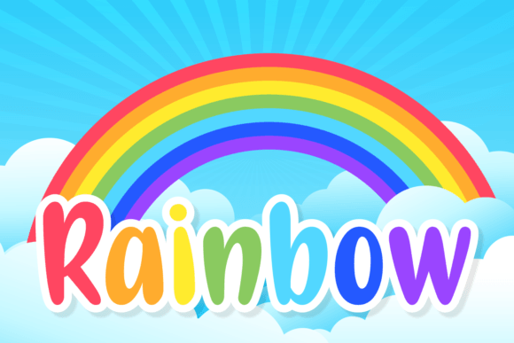 Awesome Rainbows Font - Preview 2