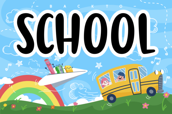 Awesome Rainbows Font - Preview 3