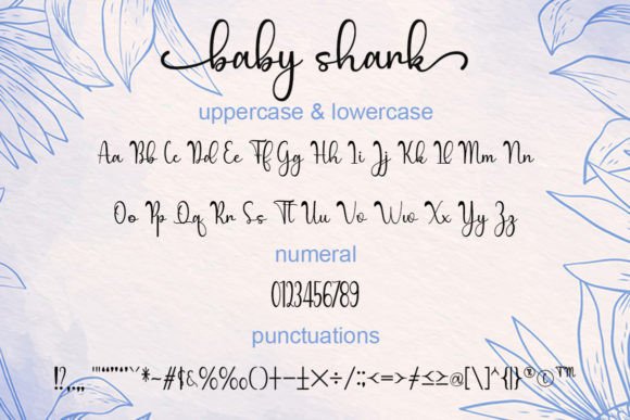 Baby Shark Font - Preview 4