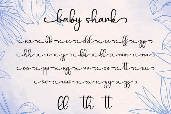 Baby Shark Font - Preview 5