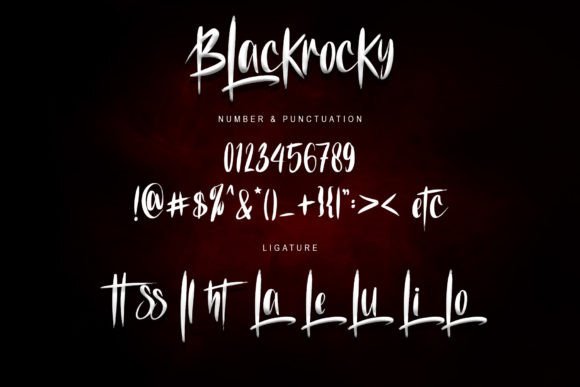 Blackrocky  Font - Preview 6