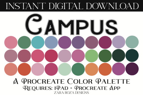 Campus Procreate Color Palette
