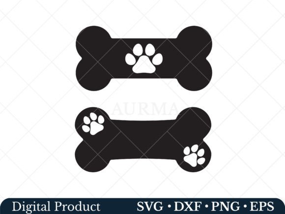 Dog Bone Svg, Paw Print Svg