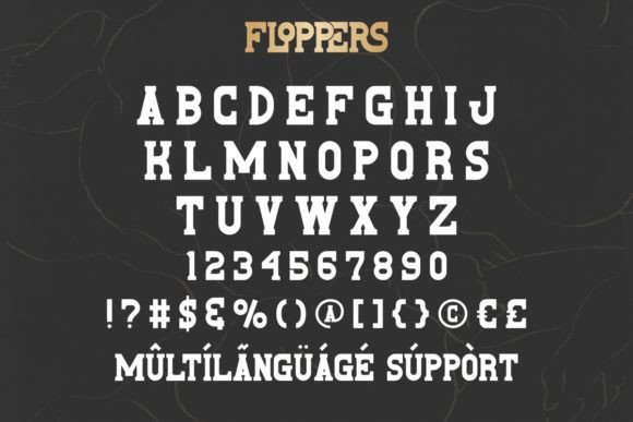 Floppers Font PNG with transparent background - Preview 3