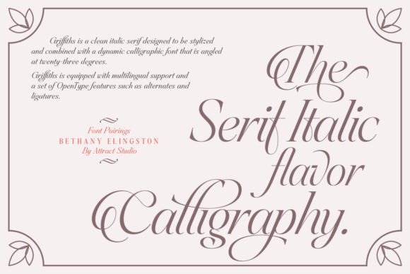 Griffiths Font - Preview 1