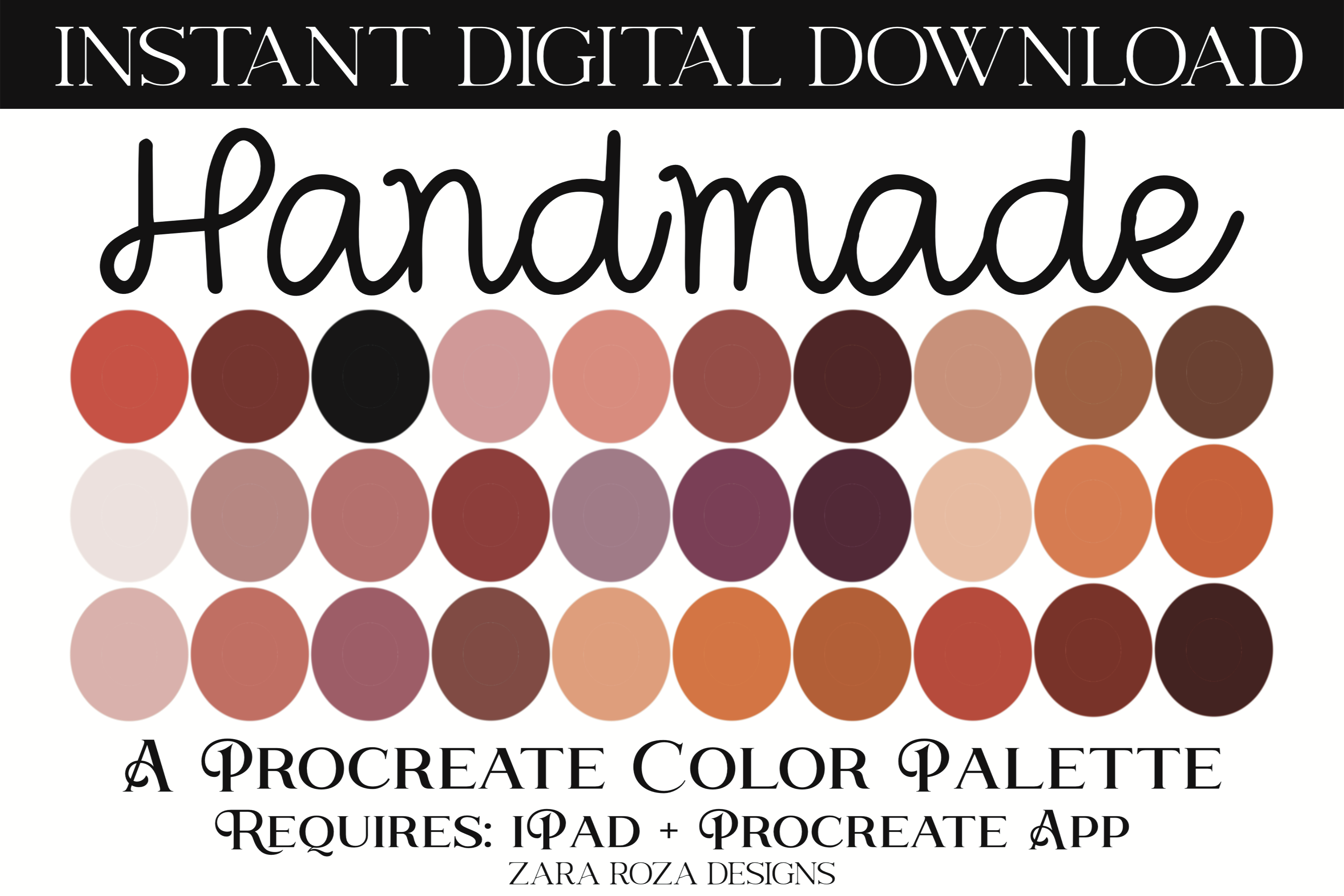 Handmade Procreate Color Palette