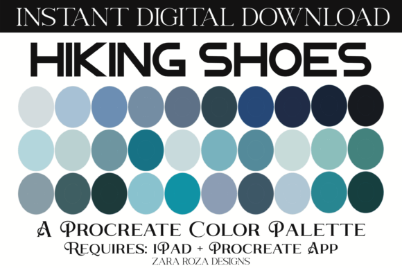 Hiking Shoes Procreate Color Palette