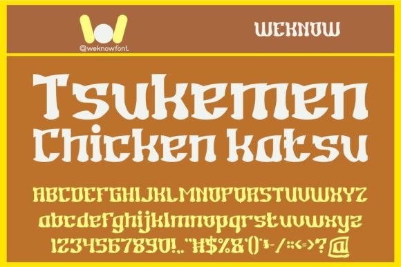 Japanese Foods Font PNG with transparent background - Preview 3