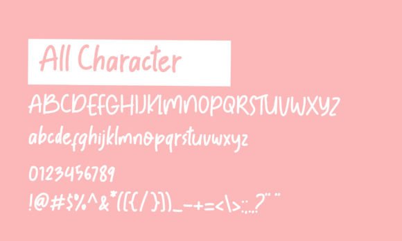 Just Monday Font PNG with transparent background - Preview 2