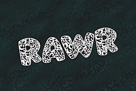 Leopard Love Font font preview - 3