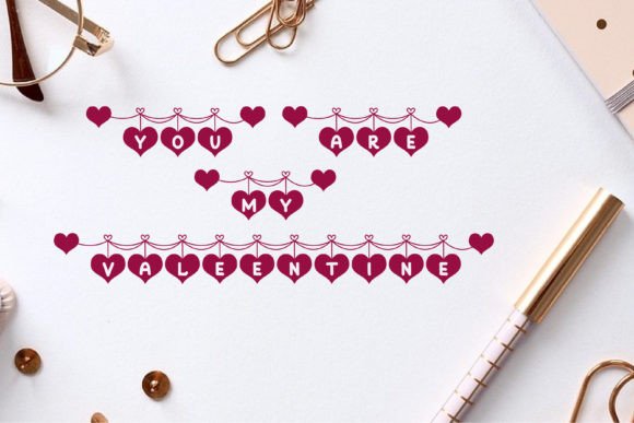 Love Link Font PNG with transparent background - Preview 2