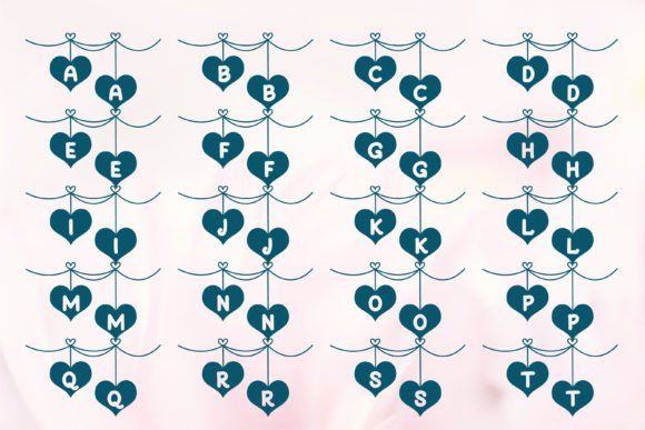 Love Link Font PNG with transparent background - Preview 4