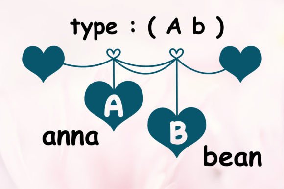 Love Link Font PNG with transparent background - Preview 6