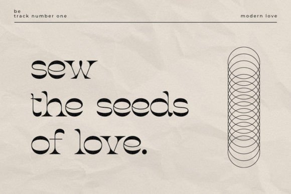 Modern Love Font font preview - 4