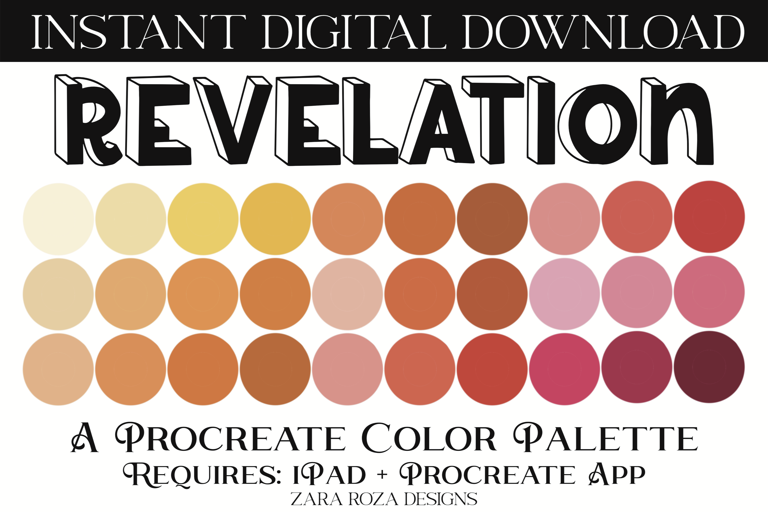 Revelation Procreate Color Palette