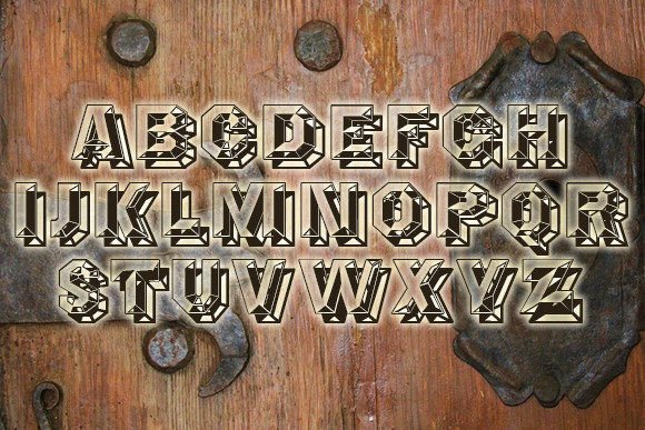 Rust Font font preview - 1